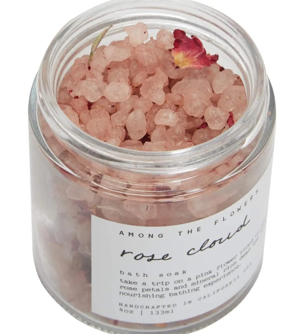 Among The Flowers Rose Cloud Sea Salt + Rose Bath Soak