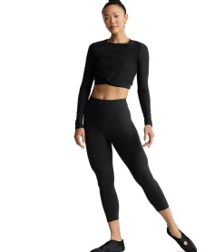 Beyond Yoga Featherweight Center Stage Cropped Long Sleeve