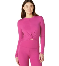 Beyond Yoga Heather Rib Groove Cropped Top