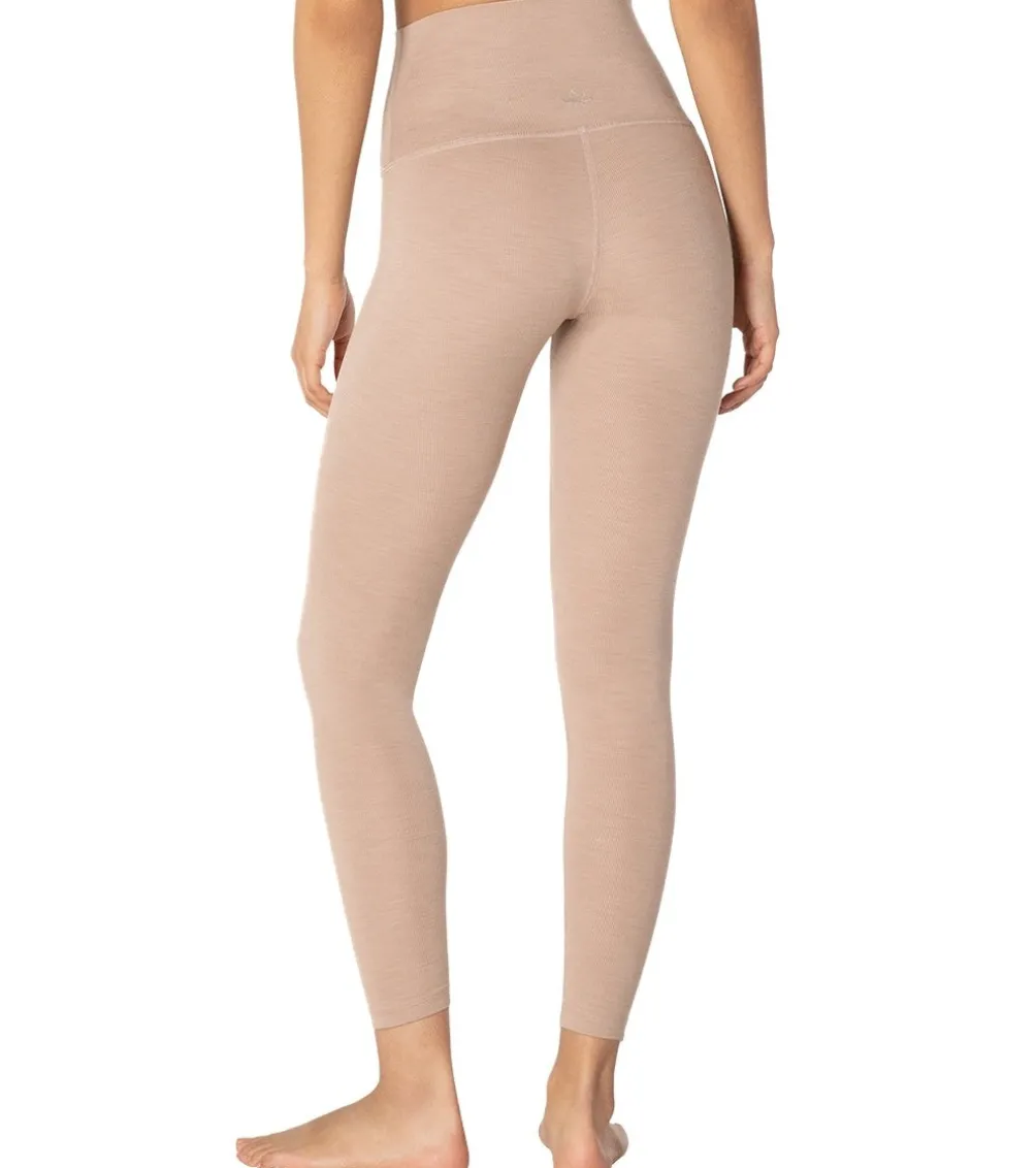 Beyond Yoga Heather Rib High Waisted 7/8 Yoga Leggings