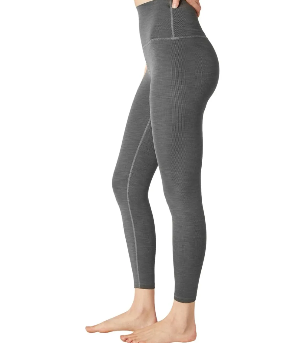 Beyond Yoga Heather Rib High Waisted 7/8 Yoga Leggings