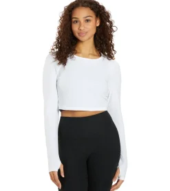 Beyond Yoga Performance Knit Resilient Cropped Pullover