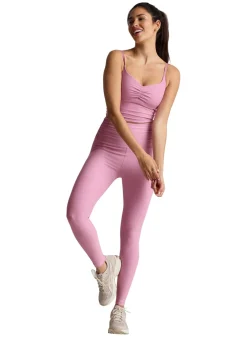 Beyond Yoga Spacedye High Waisted Raise The Barre Shirred 7/8 Yoga Legging