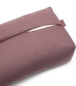 B, Halfmoon Linen Rectangular Bolster