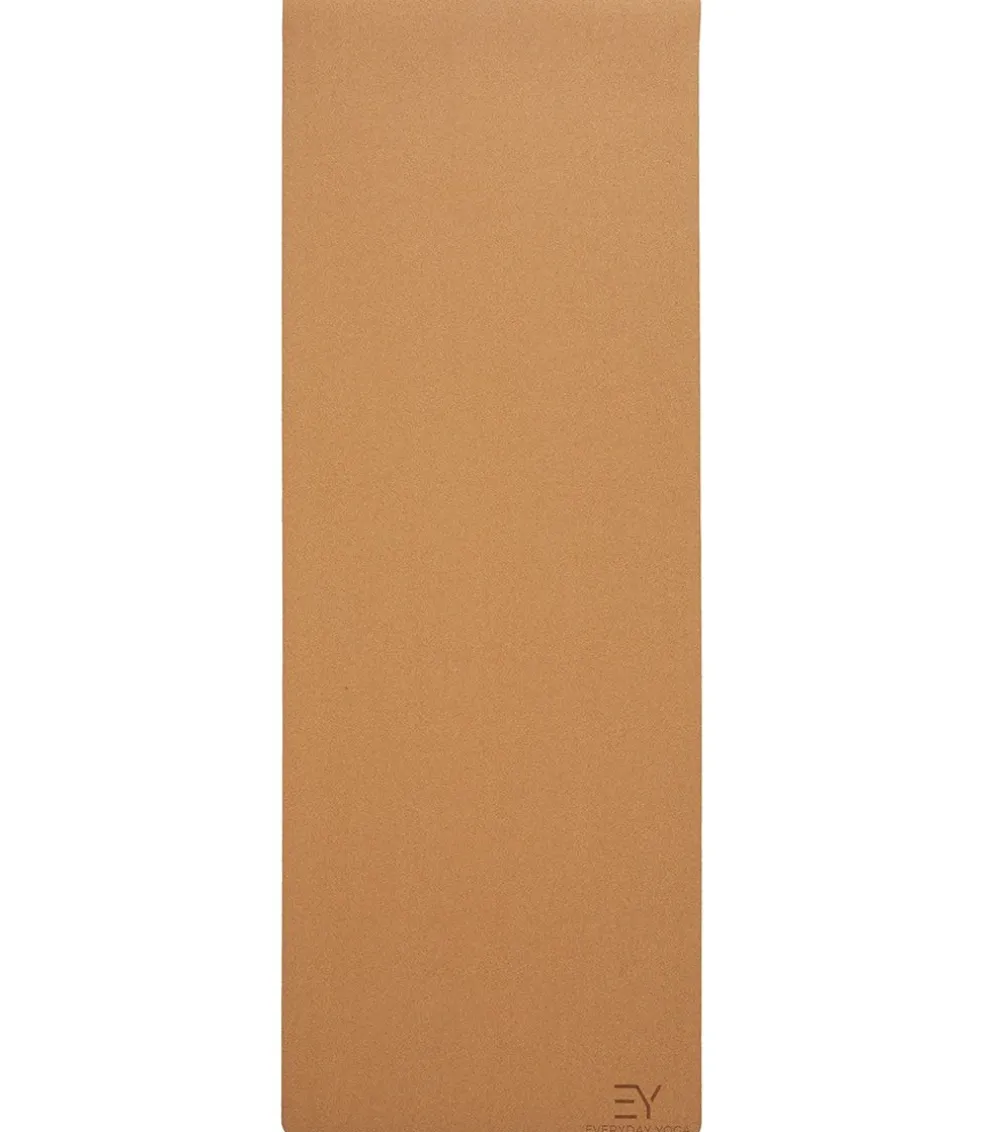 Everyday Yoga Cork Yoga Mat 72 x 26 Inch 5mm