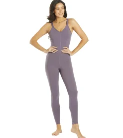 Everyday Yoga Radiant Solid Strappy Back Long Leotard 28