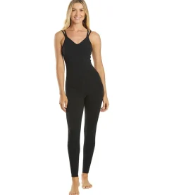 Everyday Yoga Radiant Solid Strappy Back Long Leotard 28