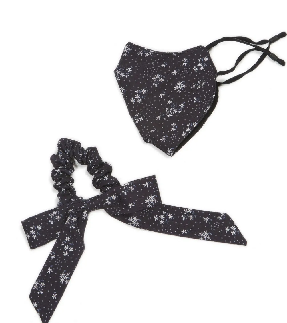 Free People Floral Mask and Scrunchie Set