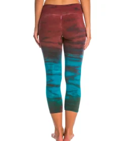 Hard Tail Flat Waisted Cotton Yoga Capris