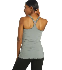 Hard Tail Hip Shirred Butterfly Tank