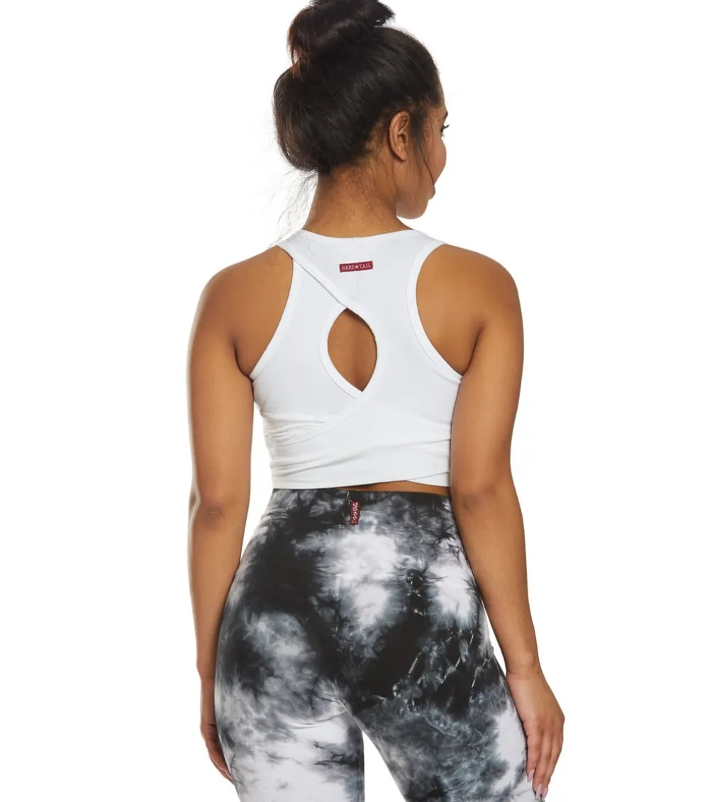 Hard Tail Wrap Back Yoga Crop Top