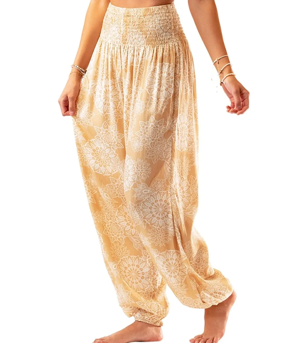 Lotus and Luna Mandala Paisley Harem Pants