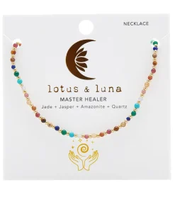 Lotus and Luna Master Healer Gold Necklace