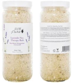 100% Pure Lavender Sea Therapy Bath Soak 15 oz.