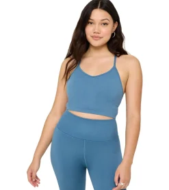 Spiritual Gangster Bryn Seamless Crop Tank Solid