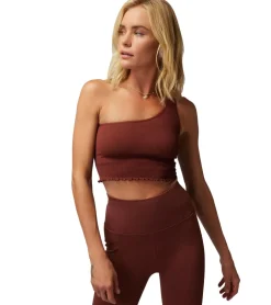 Spiritual Gangster Luna One Shoulder Crop Tank