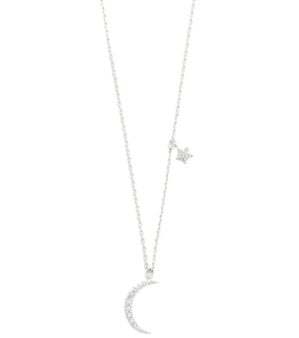 TAI Jewelry Moon Pendant with Star Charm