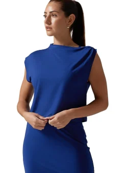 Tavi Brushed Tec Knit Asymmetrical Tee