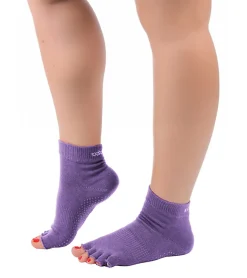 Toesox Ankle Length Half-Toe Yoga Grip Socks