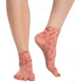 Toesox Ankle Length Half-Toe Yoga Grip Socks