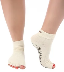 Toesox Ankle Length Half-Toe Yoga Grip Socks
