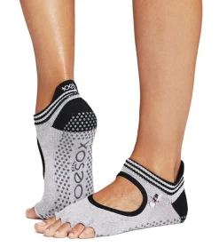 Toesox Bellarina Grip Half Toe Socks
