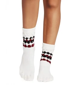 Toesox Crew Full Toe Grip Socks