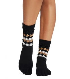 Toesox Crew Full Toe Grip Socks