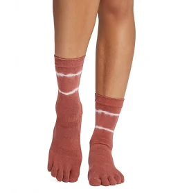 Toesox Crew Full Toe Grip Socks