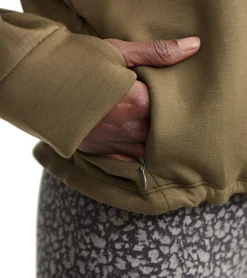 Varley Sian Cropped Half Zip Midlayer Pullover
