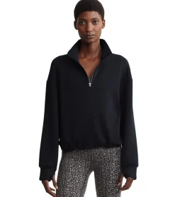 Varley Sian Cropped Half Zip Midlayer Pullover