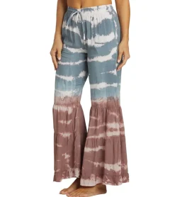Yak & Yeti Boho Tiered Palazzo Tie Dye Pants