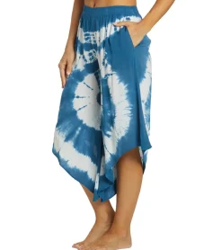 Yak & Yeti Tie Dye Cropped Bohemian Style Pants