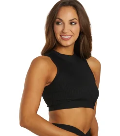 Year of Ours Ribbed Mock Neck Bra