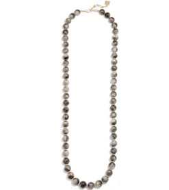 Zenzii Iridescent Beaded Long Necklace